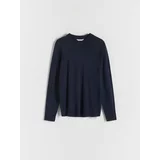 Reserved - Džemper od mješavine viskoze - mornarsko plava