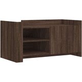 vidaXL Klubska mizica rjavi hrast 100x50x50 cm inženirski les | Shoptok.si