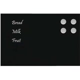 vidaXL Zidna magnetna ploča crna 40 x 30 cm od kaljenog stakla | shoptok.hr