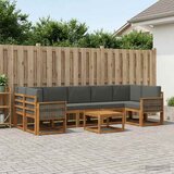  Set vanjskih sofa 6 kom. Prirodna i antracit | shoptok.hr