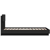  Okvir za krevet s uzglavljem crni 75x190 cm konstruirano drvo | shoptok.hr