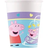 Pujsa Peppa papirnati lončki, komplet 8 kosov, 200 ml