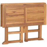  Sklopivi vrtni blagovaonski stol 90x90x75 cm masivna tikovina | shoptok.hr