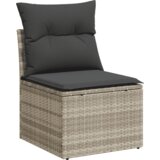  7-dijelni set vrtnih sofa svjetlosivi od poliratana Siva | shoptok.hr