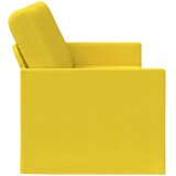 SOFA za 3 osobe Svijetlo žuta 220 x 81 x 82 cm Tkanina Slike