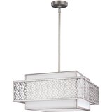 Elstead Lighting Elstead Kenney Stropna svetilka s 3 lučmi, srebrna, E27, (22098003) | Shoptok.si