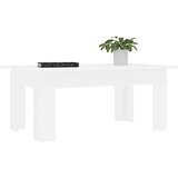 vidaXL Klubska mizica bela 100x60x42 cm iverna plošča, (20625333) | Shoptok.si