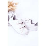 Boto Children's Sneakers With Velcro White-Silver Cute Girl | ePonuda.com