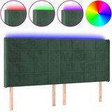  Posteljno vzglavje temno zeleno 183x16x118/128 cm žamet, (20951831) | Shoptok.si
