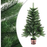 vidaXL Umetna novoletna jekla z realističnimi iglicami 90 cm zelena | Shoptok.si