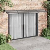Maison Chic Nadstrešek - Senčniki za vrata črn 400x100 cm polikarbonat, (22039679) | Shoptok.si