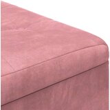  Otoman za pohranu s jastukom Ružičasta 80 x 80 x 45 cm Baršun | shoptok.hr