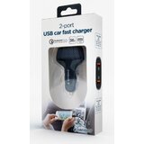Gembird USB punjač za auto 2-port USB car fast charger, QC3.0, 36 W, black, TA-U2QC3-CAR-01 | Eponuda.ba