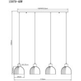 Globo VISEČA SVETILKA Swanson 113/20/120 cm E27 | Shoptok.si