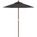  Vrtni suncobran s drvenim stupom crni 196 x 231 cm | Eponuda.ba