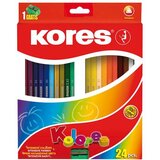 Kores barvice KO93324 trikotne, 24 kos | Shoptok.si
