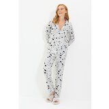 Trendyol Gray Knitted Pajamas Set Cene