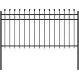 vidaXL Obročasta ograja Črna 200 x 150 cm Prašno lakirano jeklo, (5000157905) | Shoptok.si