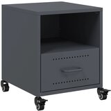 Maison Chic Nočna omarica - Nočna miza antracit 36x39x43,5 cm jeklo, (21690176) | Shoptok.si