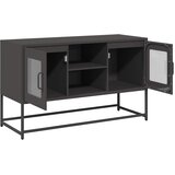 TV ormarić crni 100,5x39x60,5 cm čelični | Eponuda.ba