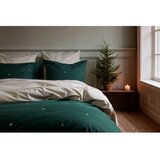 JUNA Bež enojna posteljnina iz bombažnega perkala 140x200 cm Christmas Fable – | Shoptok.si