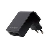  USB punjač GEMBIRD, 2 porta 2,1A, black, EG-U2C2A-02 | Eponuda.ba