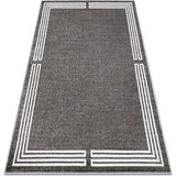 RugsX Preproge Preproga MATEO 8034/644 Moderna okvir - strukturno 120x170 cm Siva | Shoptok.si