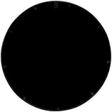  Vrtno ogledalo crno 60x2,5 cm okruglo željezno vanjska upotreba | shoptok.hr