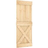 vidaXL Klizna vrata s priborom za montažu 80 x 210 cm masivna borovina | shoptok.hr