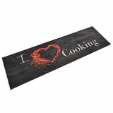  Kuhinjski tepih perivi s natpisom Cooking 45x150 cm baršunasti | shoptok.hr