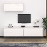 The Living Store TV omarica 3 kosi bela trdna borovina - TV Omarica, (21376026) | Shoptok.si