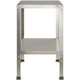  Stol za presađivanje 100 x 50 x 80 cm Nehrđajući čelik Srebrna | shoptok.hr