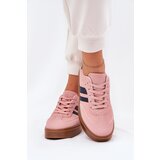 EVENTO Boto Women's Platform Sneakers Made Of Eco Leather Pink Ediriella | shoptok.hr