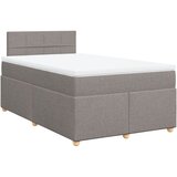  Krevet s oprugama i madracem smeđesivi 120 x 190 cm od tkanine | shoptok.hr