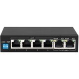 Extralink PoE Switch KRIOS 4x Gigabit PoE /PoE+, 2x RJ45 Uplink Gigabit, 60W Cijene