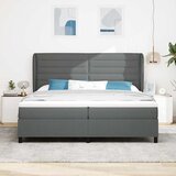  s opruga kutije Tamno siva 200 x 200 cm tkanina | shoptok.hr
