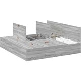  Krevet s prostorom za pohranu Siva Sonoma 200x200 cm | shoptok.hr