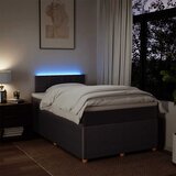  Krevet box spring s madracem tamnosmeđi 120 x 190 cm od tkanine | shoptok.hr