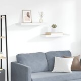  Plutajuće zidne police 2 kom hrast i bijele 60x23,5x3,8 cm MDF | shoptok.hr