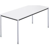  pravokotna miza, kromirana štirikotna cev, šxg 1600 x 800 mm, bela Cene