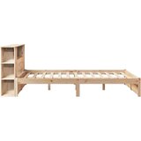  Krevet s regalom za knjige bez madraca 140x190 cm od borovine | shoptok.hr