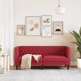  Fotelja Chesterfield 2-sjed od umjetne kože boje vina | Eponuda.com