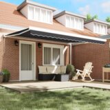 vidaXL Samodejna retraktibilna tenda Antracit 450x300 cm | Shoptok.si