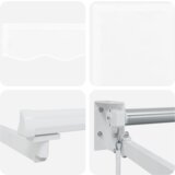vidaXL ročna zložljiva tenda bela 500x300 cm | Shoptok.si