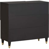  Kreveta s policom Crna 80 x 33 x 75 cm Čvrsto drvo manga | Eponuda.ba