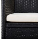  7-dijelni vrtni blagovaonski set s jastucima crni | shoptok.hr