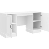  Stol Bijela visokog sjaja 142,5 x 50 x 75 cm Konstruirano drvo | shoptok.hr
