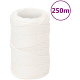 vidaXL Vrv za čoln popolnoma bela 2 mm 250 m polipropilen | Shoptok.si