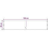  Zaštita od pogleda za balkon Crna 90 x 700 cm HDPE i Aluminij - Crna 90 x 700 cm | shoptok.hr