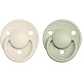 Bibs De Lux Natural Rubber Size 2: 6+ months duda Ivory / Sage 2 kos Cene